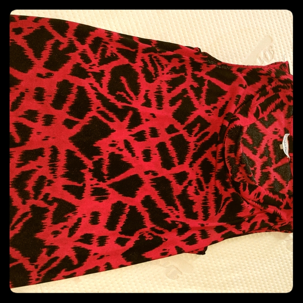 Calvin Klein blouse with scoop neck